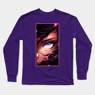 Anime Girl Eye | Quality Anime Artwork | Anime Aesthetic | Manga Anime Art Long Sleeve T-Shirt